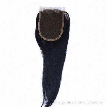 Straight Swiss Full Lace Human Hair Closure, Length from 10 to 18 Inches